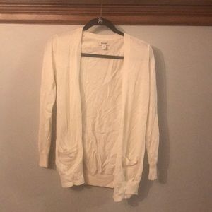 Creme Button Down Cardigan